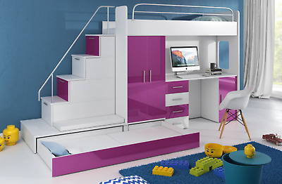 childrens cabin bed with storage