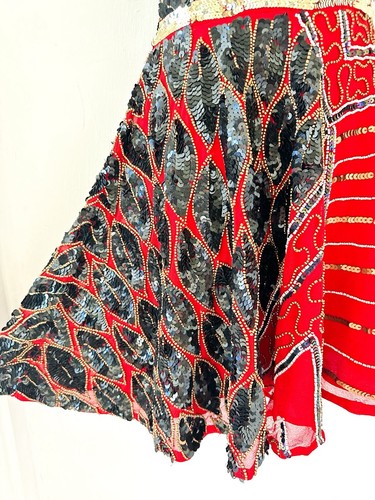 Bnwt red embellished sleeveless stunning Virgos lounge mini dress size 12 - Picture 9 of 16