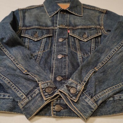 Levis 557 Type 3 Denim Trucker Jacket Big E Size 36 71557-02 Made