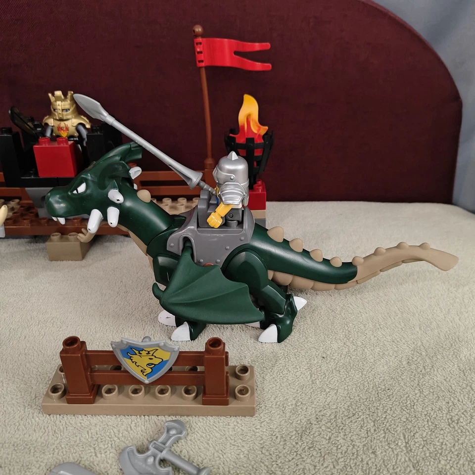 Lego Duplo 7846 - Le Tournoi des Dragons - Roi Château Combat Chevaliers Complet - Photo 3/4