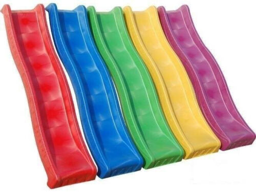 Kids Slide 8ft Blue Climbing Frame Playhouse Outdoor 2.5m Wavy Water Slide New - Picture 7 of 7