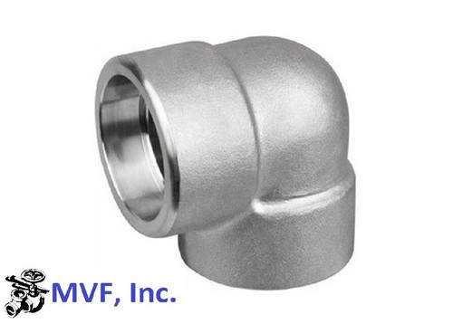 1" 3000 Socket-Weld (SW) 90° Elbow 304 Stainless Steel Pipe Fitting FS010622 - Picture 3 of 3