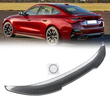 Rear Trunk Spoiler For 21-25 BMW 4 Series G26 430i 440i i4 PSM Style Carbon Look