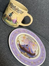 Japón Tokio Disney Resort Fantasy Springs Souvenir Rapunzel Juego de tazas y platos