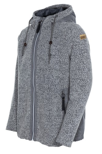 Chaqueta De Forro Polar Torstai Biella Para Mujer Con Capucha Gris Talla 42 - Picture 5 of 6