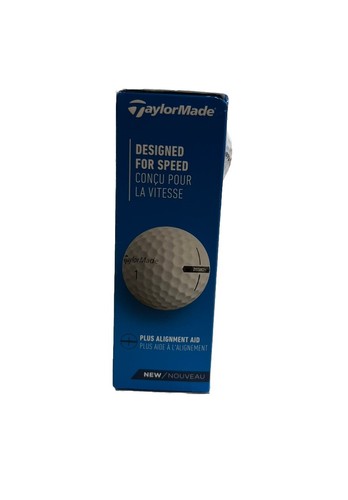 Taylor Made Distance Plus Manga de 3 Pelotas de Golf Blanco Nuevo - Imagen 2 de 4