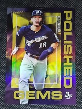 2020 Bowman Platinum Baseball KESTON HIURA 170/250 Purple Parallel Polished Gems