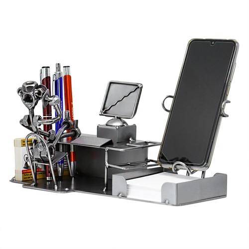 metalman24 Schraubenmännchen PC Büro Schreibtisch Organizer Handyhalter geschenk - Bild 2 von 6