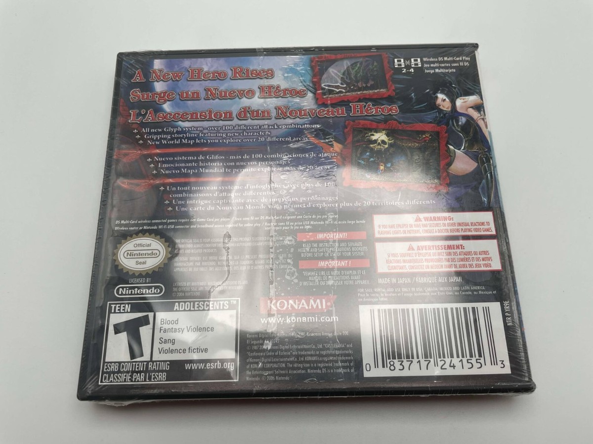 Castlevania:Order Of Ecclesia 中古美品・DS欧州版 Castlevania: Order of Ecclesia (DS, 2008) for sale online | eBay