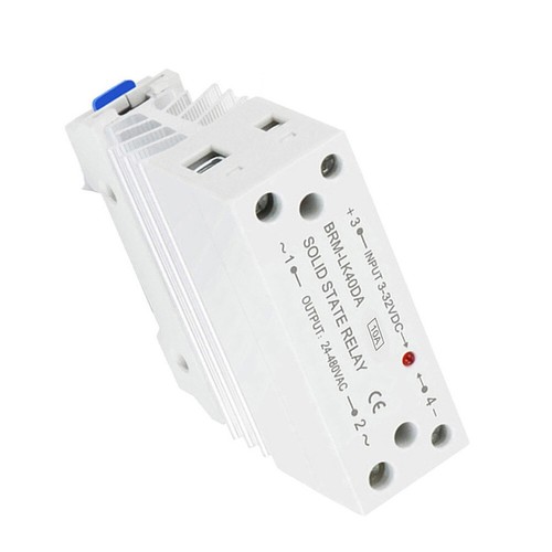 Integrierte Schiene Solid State Relais 10A DC Steuerung AC einphasig kleines SSR - Bild 17 von 24