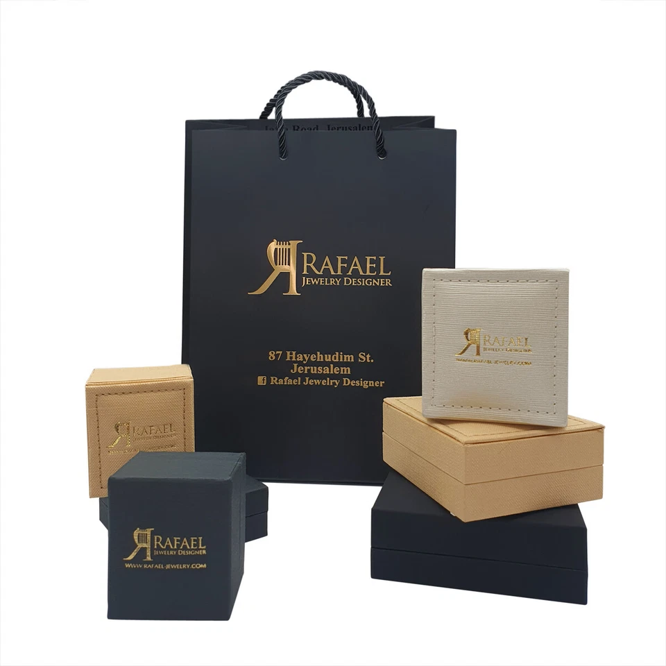 925 Sterling Silver Yellow Gold And Ruby Necklace Star Of David Mezuzah Pendant - Image 3 of 4