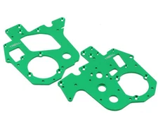 Treal Hobby Promoto MX Aluminum Chassis Plates (Green) (2) [TLHTPROMOTOMX-157]