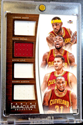 2015 Panini Immaculate Collection LeBron James Cavaliers Game Used Jersey 25/49