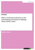Anonymous | Effects Of Informal Settlement On The Surrounding Environment At...