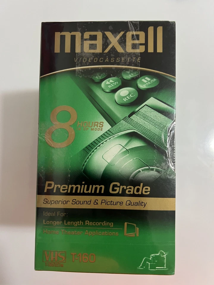 (7) Cintas de casete de video VHS en blanco de grado premium Maxell T-160 NUEVAS Foto 2 de 4