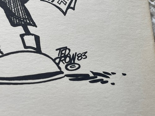 DISEGNO CARICATURA SQUADRA UNIVERSITÀ DEL KENTUCKY WILDCATS 1982-1983 - Foto 7 di 8