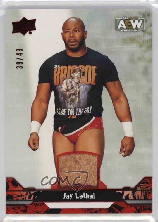 2023 Upper Deck AEW All Elite Wrestling Red Memorabilia 39/49 Jay Lethal 17an