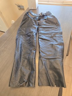 Womens Leather Motorcycle Riding Chaps X SM Judy's Leather