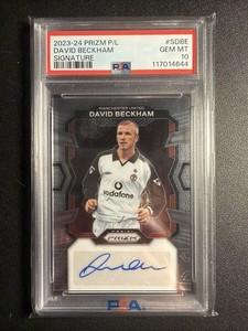 Carte Autographe David Beckham – Angleterre – Signée à La Main – Originale