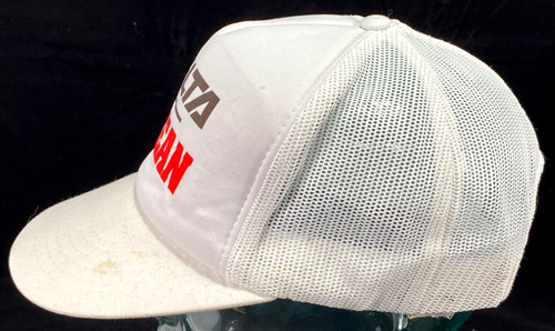 Cappello da camionista vintage Delta/McLean - berretto da camionista in rete Snapback - bianco - Yupoong - Foto 2 di 7