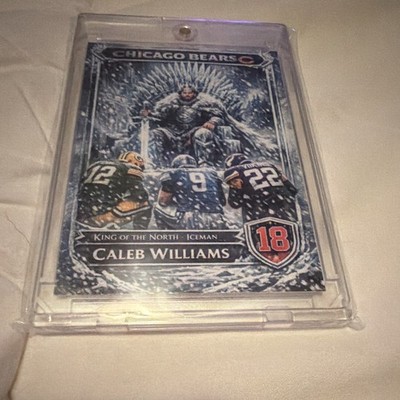 Spades Customs Caleb Williams Chicago Bears King of the North Iceman Card #18