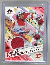 Zayne Parekh 2025 Upper Deck SP Game Used New Grooves Red Auto Patch RC /25