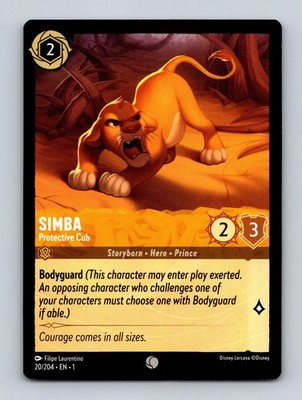 TCG Lorcana Karte Simba - Protective Cub 1 20/204 The First Chapter