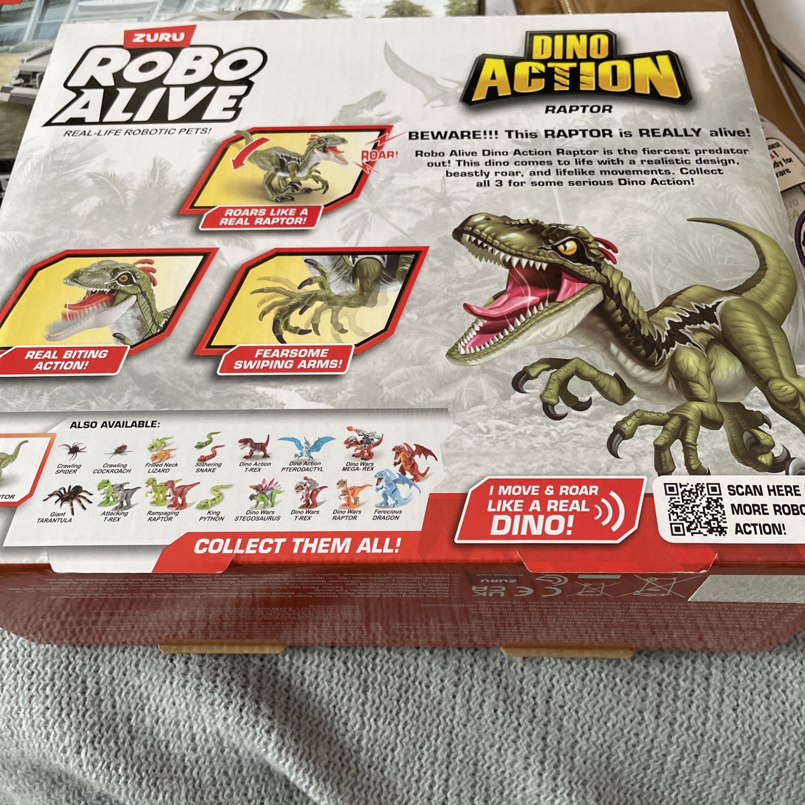 Robo Alive – Dino Action Raptor Versi E Azione