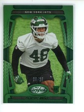 ARIAN SMITH 2025 PANINI CERTIFIED GREEN ROOKIE /25 #158 NEW YORK JETS