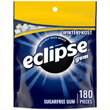ECLIPSE Winterfrost Chewing Gum- Sugar Free ,  (180 Pieces Total)