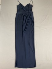 BHLDN Navy Blue Satin Evening Gown Size 6