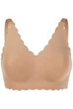 Rhonda Shear Women's Invisible Edge Sculpt Bra w Back Closure Beige