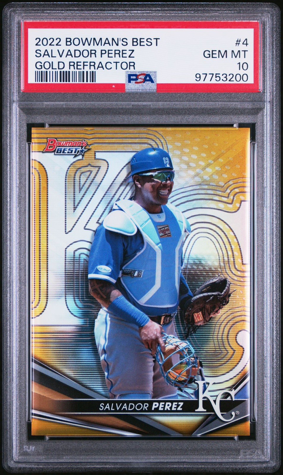 2022 Bowman's Best - Salvador Perez - Complete Rainbow π π₯π₯ Royals RARE view 3