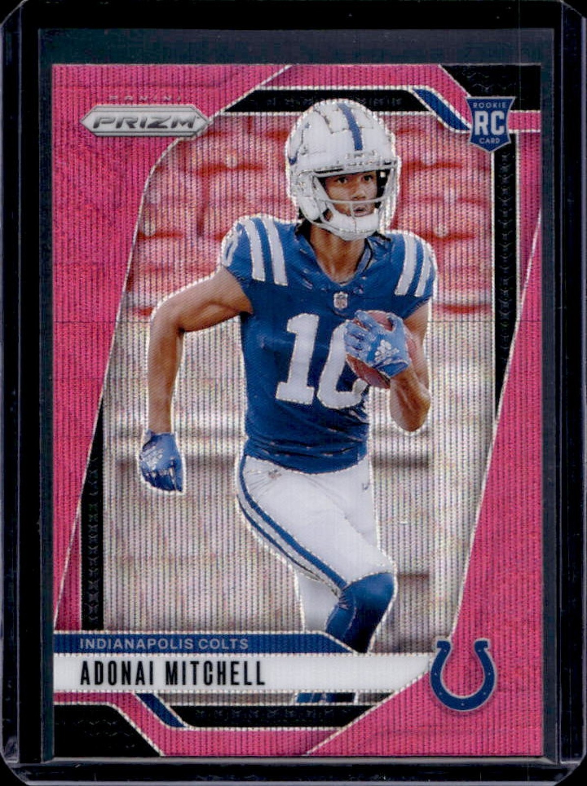 2024 Prizm Adonai Mitchell RC Pink Wave Rookie #303 Colts