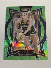 2025 Panini Select WNBA Jacy Sheldon /75 Neon Green Prizm Washington Mystics