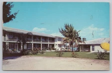 Sky and Sea Apartments Sarasota Florida Photochrome Postcard Vintage 1954