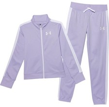 Under Armour Girls Classic Knit Track Suit Set Purple White XL NWT