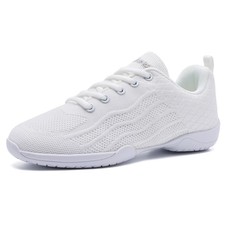 HWJHMX White Cheer Shoes for Girls Women Breathable Soft Comfortable...