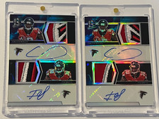 2018 Panini Specta Calvin Ridley - Ito Smith Dual Rookie Patch Auto /2 RC Lot