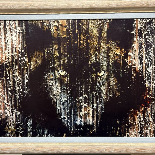 Limited Edition Don Gott "The Hunter" Wolf Repligraph Print Hand Signed 31/50