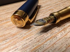 Parker Duofold Centennial Chevron blue Prestige GT mit "F" Feder