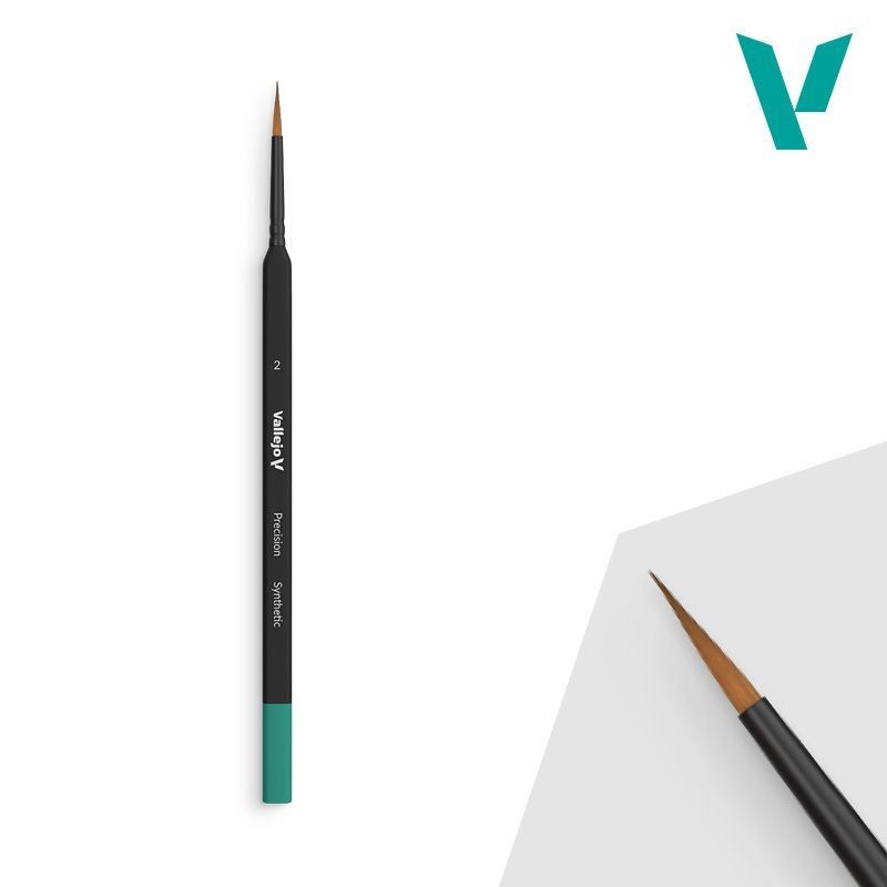 AV Vallejo Precision - Round Synthetic Brush, Triangular No. 2