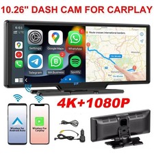 Autoradio 10.26 Zoll Tragbar Touchscreen GPS Wireless Apple CarPlay Android Auto
