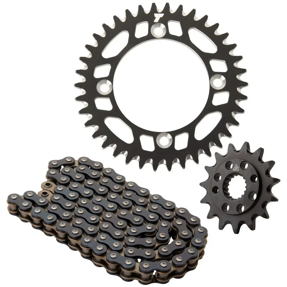 Tusk Alloy Kit & O-Ring Chain Black Rear Sprocket For Beta 300 RR 2017 - Image 2 of 2