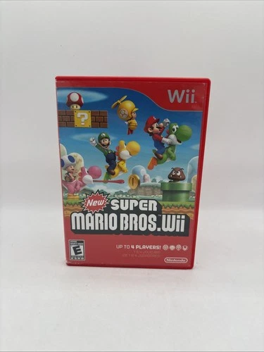 New Super Mario Bros. Wii Nintendo Wii InComplete (2009) CIB No Manual