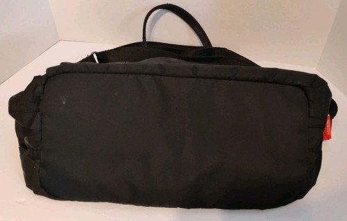 StorkSak London Alexa Premium Black Nylon & Leather Diaper Bag - Picture 5 of 14