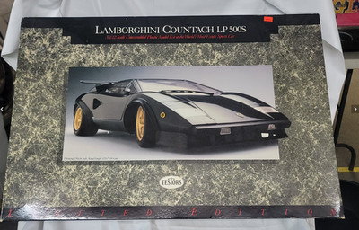 Vintage Testors Lamborghini Countach LP 500S 1/12 Scale Model Kit