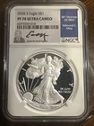 2020-S American Silver Eagle Proof 70 NGC Edmund Moy Signed (Scratched Slab)