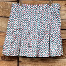 Maeve by Anthropologie Printed Pleated Mini Skirt Size US 14