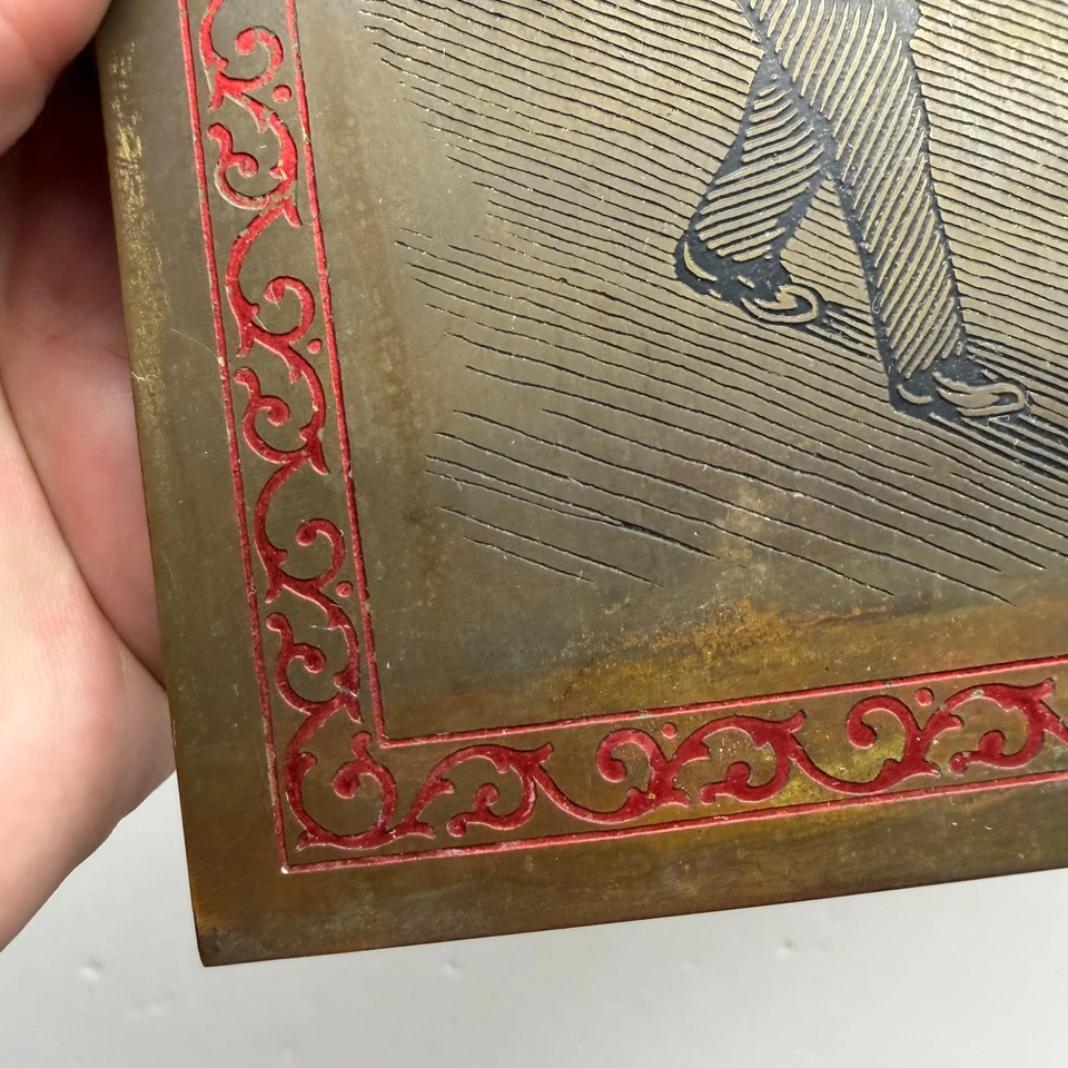 Antique Vintage Early 1900s Metal DUTCH Netherlands Family Fathers Sign 12 x 6" - Image 3 of 4